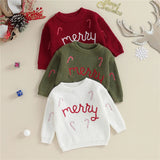 Christmas Baby Loose Sweater Knitted Autum Winter Baby Boy Girl Clothes Round Neck Kid Toddler Girl Boy Pullover Baby Sweaters