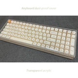 Acrylic Dust Cover for Keyboard Waterproof Dustproof Anti Stepping Protect Cover for 60 64 68 75 84 87 104 108 96 NJ68 Air Cover