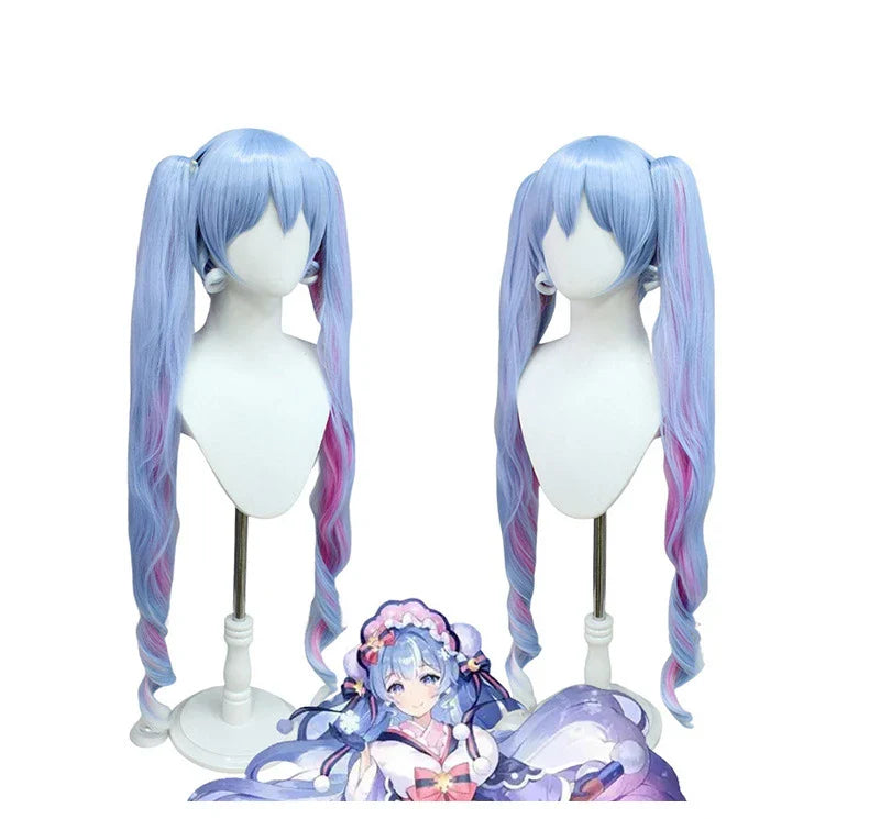 15 Colors Miku Cosplay Wigs Japanese Singer Wig Fiber Heat Resistant Synthetic Hair Women Anime Lolita COS Outfits Accessories