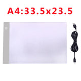 A2/A3/A4/A5 Ultra-Thin Portable LED Light Box Tracer USB Power Cable Artcraft Tracing Light Pad for Drawing, Sketching