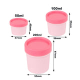 20Pcs 50ml 100ml 200ml Refillable Bottles Plastic Empty Makeup Jar Pot Travel Face Cream Cosmetic Container Travel Accessories