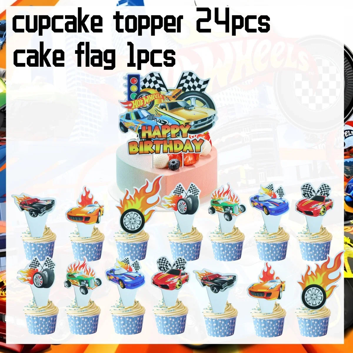 Hot Wheels Birthday Decoration Racing Car Disposable Tableware Tablecloth Plate Cup Balloon Baby Shower Kids Boys Party Supplies