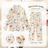 2024 Kawaii Miniso Spring Autumn Children Pajamas Anime Kuromi Cinnamoroll Pochacco Boy Girl Milk Silk Sleepwear Kids Loungewear