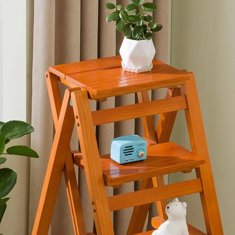 Platforms Telescoping Step Stools Foldable Attic Bar Portable Small Step Ladders Indoor Bamboo Escada Dobravel Home Furniture