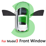 Car Side Window Sunshade Front Rear Windshield Privacy Window Screen SunShade for Tesla Model3 2017-2021 2022Model Y accessories