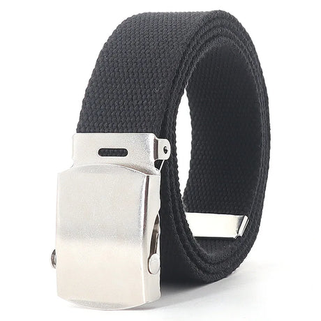 Colorful Canvas Weave Belt Casual Alloy Buckle Waistband Nylon Braided Outdoor Sports Tactical Belts Strap Fashion High Quality