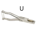 1 Pcs Stainless Steel U-shaped And V-shaped Ear Tongs Pliers Missing Pig Ear Tag Pliers Pig Equipment Farm Animals