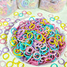 [100 Packs] Baby Rubber Band Does Not Hurt The Hair Small Thumb Ring High Elastic Thread Toddler Seamless Scrunchies Set