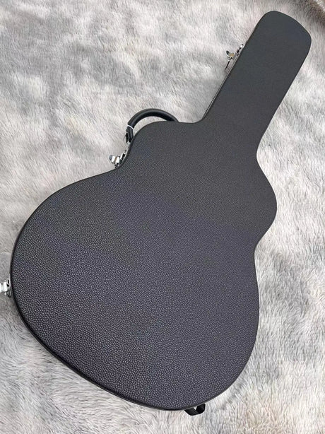 One piece connected wooden guitar, tomato color, real factory pictures, can be shipped as soon as you place an order, free deliv