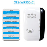 OPTFOCUS 2.4G 5G WiFi Repeater 2 LAN 300 1200Mbps For Router Repetidor 4 Antennas Wi fi Amplificador Wireless Range Extender