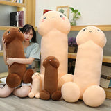 Big Size Trick Penis Plush Soft Simulation Boy Dick Plushie Real-life Penis Pillow Sexy Hugging Pillow Girlfriend Gift