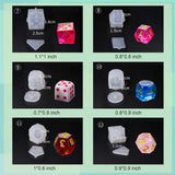 Dice Molds for Resin,Resin Dice Mold Set with Letter Number,Polyhedral Silicone Dice Molds for Resin Casting,3D Silicone Mold