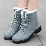 Snow Women Boots Flat Boots For Women Platform Ladies Shoes Plush Keep Warm Boots Ladies Fur New Winter Shoes Women Botas Mujer