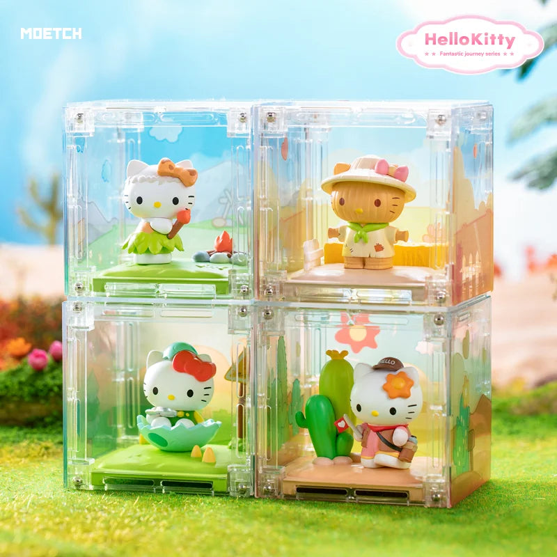 Moetch Hello Kitty Mystery Figurine Blind Box Sanrio Toy Anime Figures Kawaii Cute Fantasy Journey Birthday Gift  Girls Toy