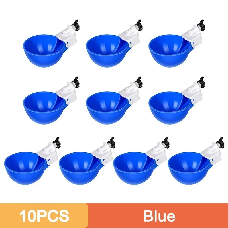 5/10PCS Automatic Chicken Water Feeder Drinking Cups Poultry Kit for Chicks Duck Goose Turkey Quail Feeding & Watering Supplie