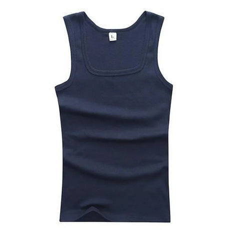 Men Muscle Vests Cotton Underwear Sleeveless Slim Tank Top Vest Undershirts Gymclothing Bodybuilding Tank Tops Slash Neck