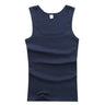 Men Muscle Vests Cotton Underwear Sleeveless Slim Tank Top Vest Undershirts Gymclothing Bodybuilding Tank Tops Slash Neck