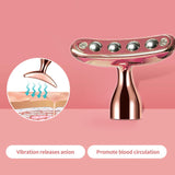 New Electric Face Massager Unique Crescent Shape Facial Roller For Arm Eye Nose Massage Face Lifting Beauty Spa Skin Care Tools