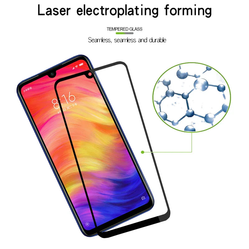 2pcs 3D Glass On Redmi Note 7 Protective Tempered Safety Glass For Xiaomi Redmi 7 Note 7 6.3" inch Screen Protector