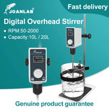 JOANLAB Liquid Mixer Lab Electric Stirrer Digital Display Overhead Stirrer Adjustable Height Lab Equipment 20L 2000rpm 110V 220V