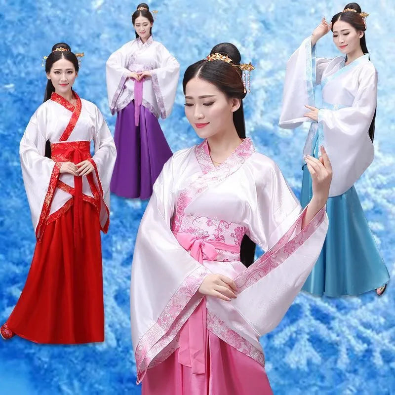 Hanfu Women Tang Chinese Fairy Dance Costumes Skirts Opera Students Ancient Graduation Ceremony Tradicional China Hombre Girls