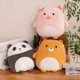 40cm Cuddly Squishy Penguin Pig Rabbit Panda Crab Kawaii Zoo Animal Plush Pillow Soft Plushie Peluche Doll Kids Birthday Gift