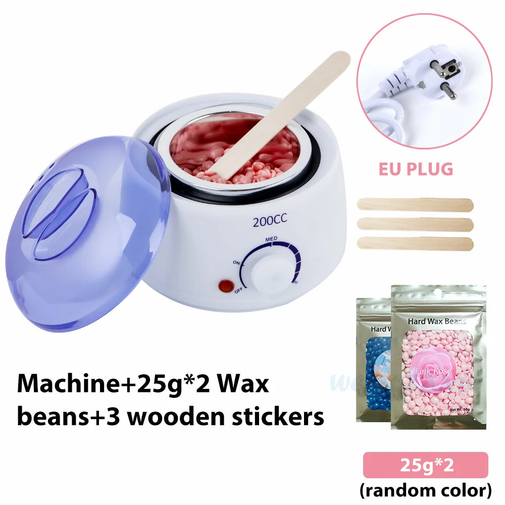 Hair Removal Machine Wax Heater Depilatory Epilator Wax-melt Waxing Kit Paraffin Heater Wax Beans Bead Heating Machine