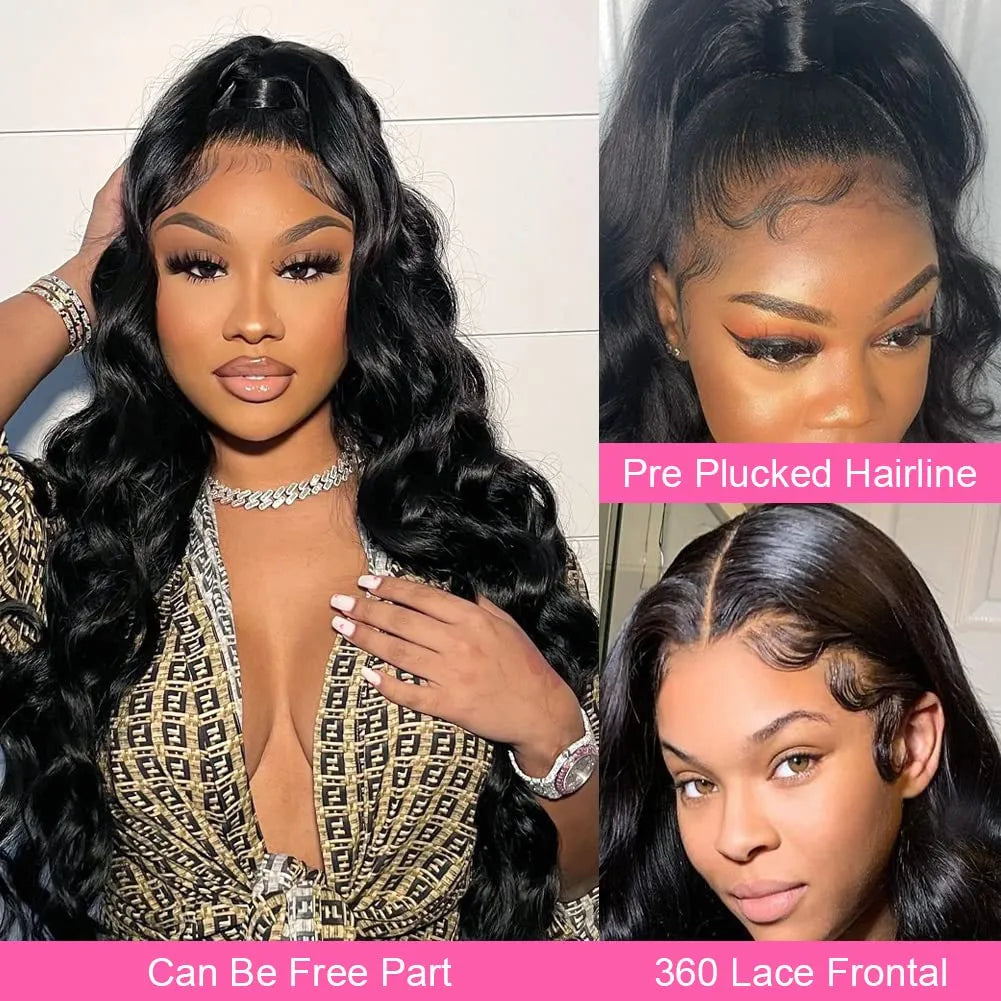 30 32 Inch Body Wave Lace Front Wig 13x4 13X6 HD Lace Frontal Wig 5X5 Glueless Closure Wig 360 Human Hair Lace Frontal Wig