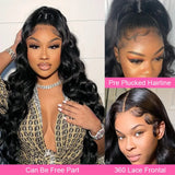 13x4 13x6 Transparent Lace Frontal Wig Body Wave Lace Front Wig 30 32 34 36 Inch 4x4 Closure Wig 360 Human Hair Lace Frontal Wig