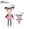 Metoo Doll Stuffed Toys Kawaii Mother and Kid 2 Piece Angela Plush Sleeping Toys For Girls Newborn Baby Christmas Birthday Gift