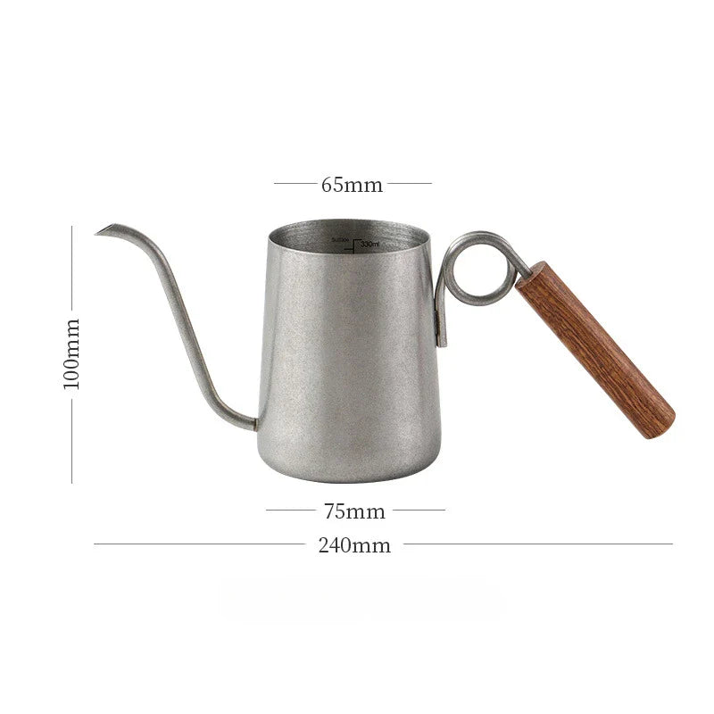 Kettle Coffee Pot Barista Accessories Hand Drip Kettle Gooseneck Stainless Coffee Maker Coffeeware Teaware Swan Neck Teapot Bar