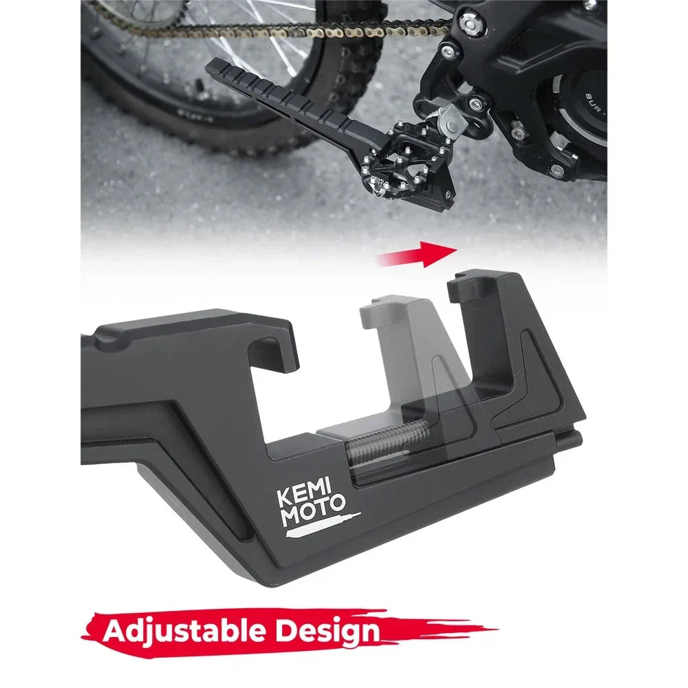 Passenger Foot Peg Extensions For Surron For Segway X160 X260 Motocross Bike Dirt Bike Off-Road Accessories Extended Bracket CNC