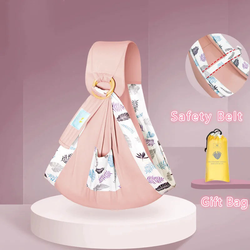 Cotton Wrap Sling Baby Carries Newborn Safety Ring Kerchief Baby Carrier Comfortable Infant Kangaroo Bag