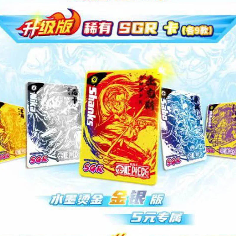 One Piece Collection Cards Box Booster Pack Anime Luffy Zoro Nami Chopper TCG Game Playing Game Cards