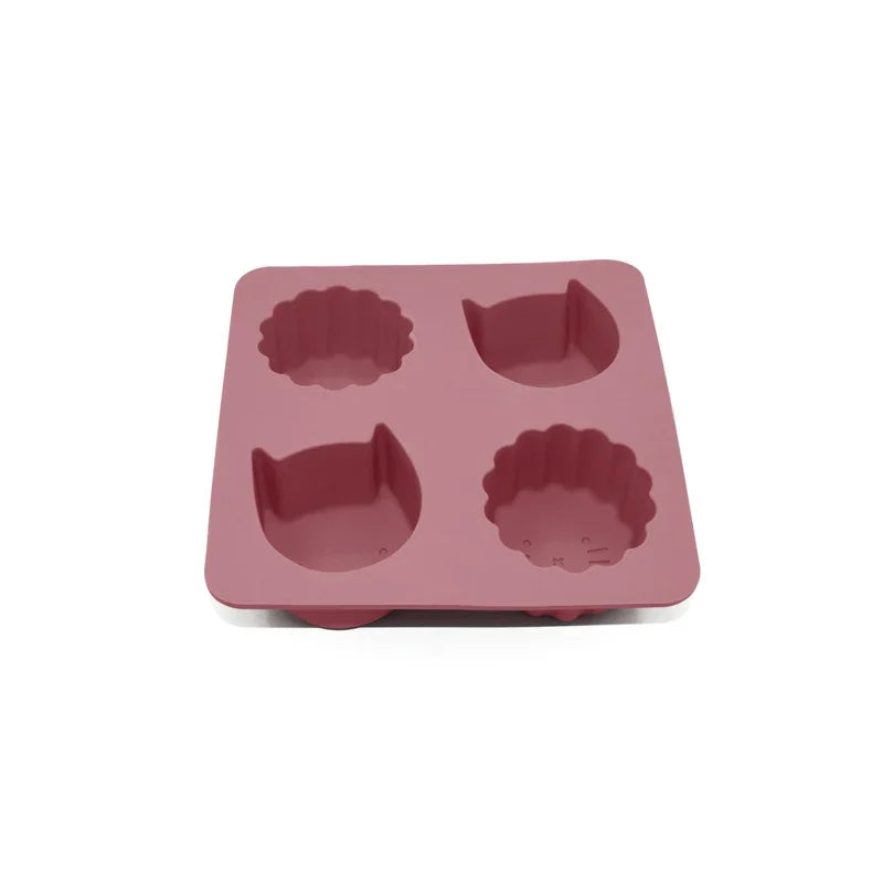 Animal Shape Baking Mold Silicone Baking Pan Lion Kitten Pastry Cake Mold DIY Baking Accessories