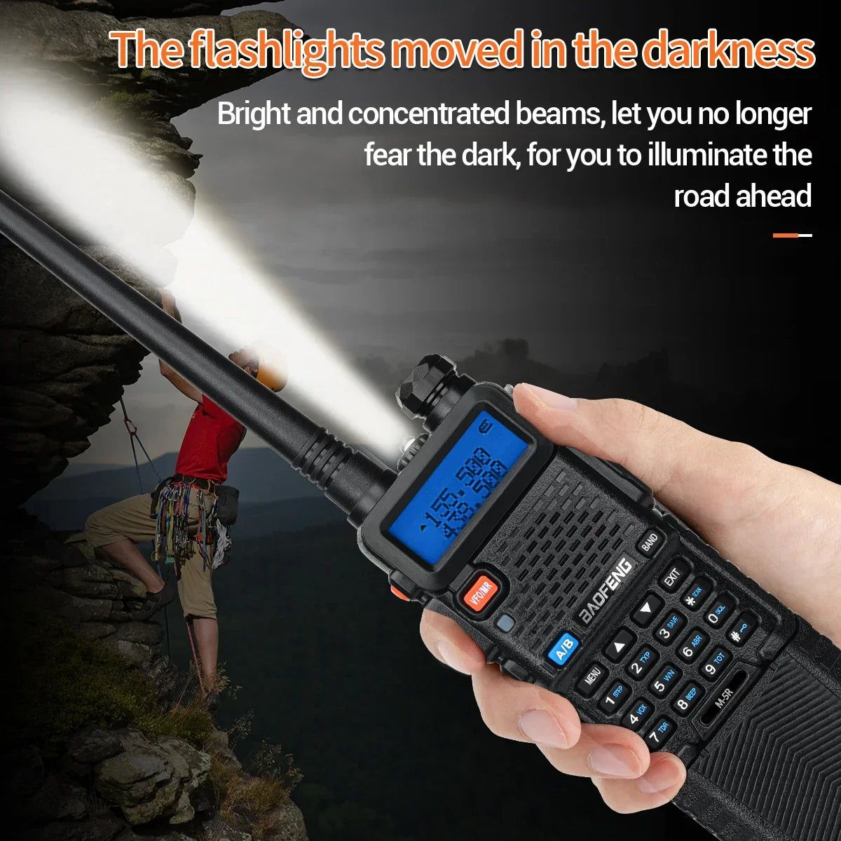 1/2PCS Baofeng M-5R Walkie Talkie Air Band 3800mAh Battery Wireless Copy Frequency Long Range AM  Ham UV-5R K5 Two Way Radio