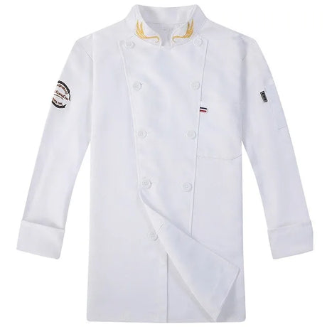 Chef Jacket Men Women Short Sleeve Cook Shirts Coat Embroidery Restaurant Hotel Bakery Waiter Uniform