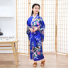 Cute girl, Japanese ethnic style kimono and dance dress, retro printed flower stage show costume