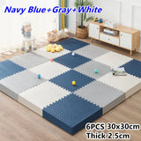 6PCS Foam Puzzle Mat Thick 2.5cm Puzzle Mat Baby Play Mats Baby Game Mat Foot Mat Children's Gym Play Mats Tatame Floor Mat