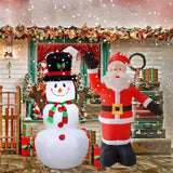 2.4M Christmas Inflatable Outdoor Doki Toy with LED Light Santa Claus Christmas Decoration Navidad Natal Xmas Props Home Decor