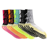 6 Pairs Football Socks Men Women Sports Socks Non-slip Silicone Bottom Soccer Socks Rugby Tennis Volleyball Badminton Socks