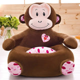 OTAUTAU Kids Sofa Chair Children Cute Cartoon Couch Velvet Plush Baby Pouf Ottoman Child Floor Seat Gaming Furniture ETSF001C