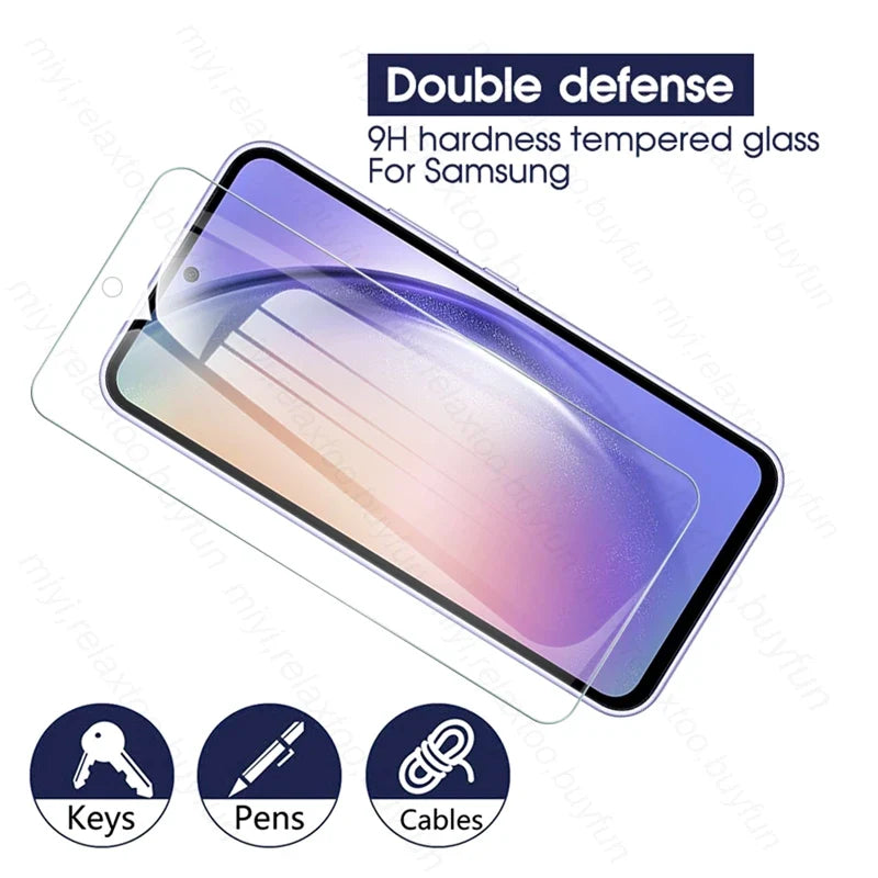 5pcs tempered glass screen protector film for samsung galaxy a14 a24 a34 a54 5g protective glass samung a04 a04s a04e a 54 34 14