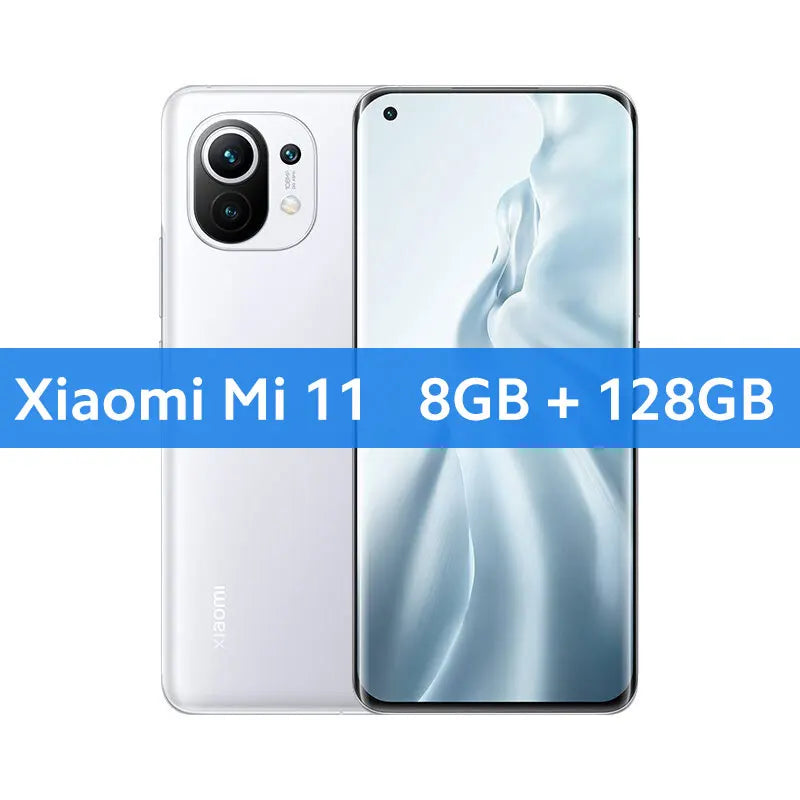 Global ROM Xiaomi Mi 11 Smartphone Snapdragon 888 Octa Core 120Hz AMOLED Display 55W Fast Charging 108MP Rear Camera