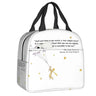 Custom The Little Prince Birds And Stars Lunch Bag Men Women Thermal Cooler Insulated Lunch Box for Adult Office