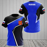 Russia Men's T-shirts Casual Loose Round Neck Russian Flag Short Sleeved Tops Tees Men's Clothing Oversized T-shirt Streetwear