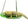 Reptile Hammock Hand Woven Strong Load-bearing Gecko Lizard Swing Toy Round Bearded Dragon Swing Hanging Bed Cage Accessories