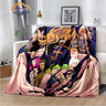 Anime JoJo's Bizarre Adventure Stone Ocean flannel Blanket Throw blanket Warm Sofa bed  children and girls Gift s