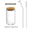 550ml/400ml Glass Cup With Lid and Straw Transparent Bubble Tea Cup Juice Glass Beer Can Milk Mocha Cups Breakfast Mug Drinkware