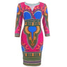 European and American national style women dress sub-skirt African fashion ladies printed dress